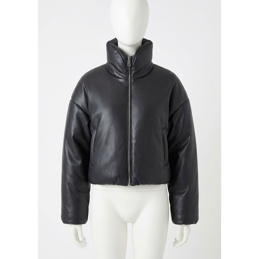 NEW STEVE MADDEN stratton zip jacket in black